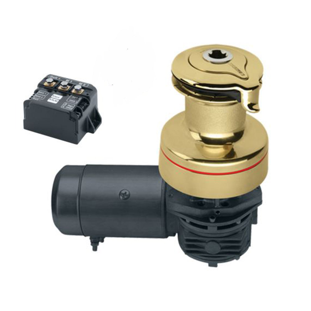 Harken Electric Winch Radial Size 50 - 12V / Bronze All / Two Speed Winch / Left Mount