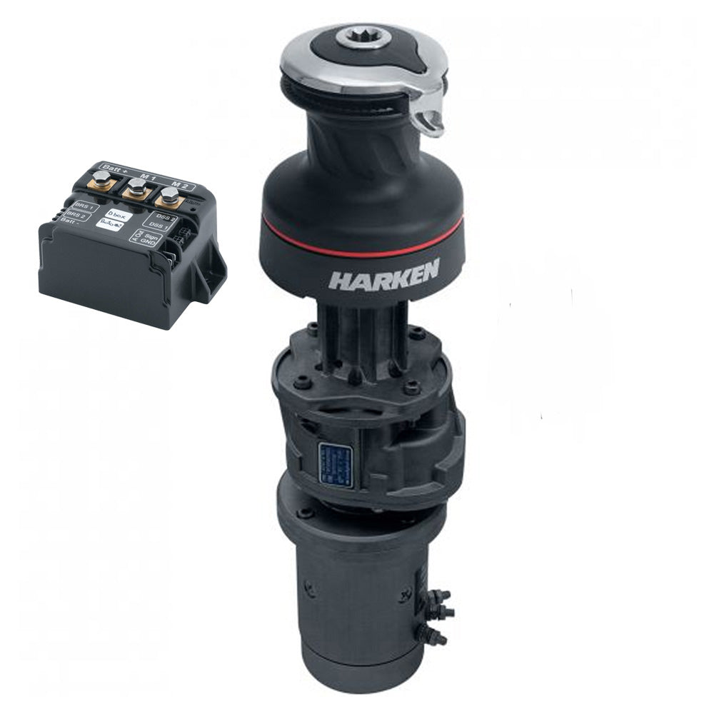 Harken Electric Winch Radial Size 60 - 24V / Aluminum Black / Two Speed / Vertical Mount