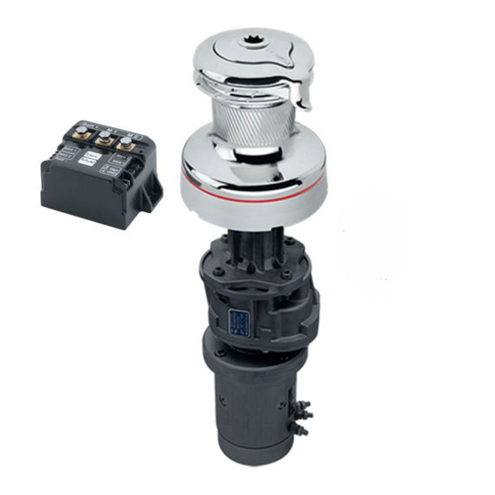 Harken Electric Winch Radial Size 60 - 24V / Chrome All / Three Speed / Vertical Mount