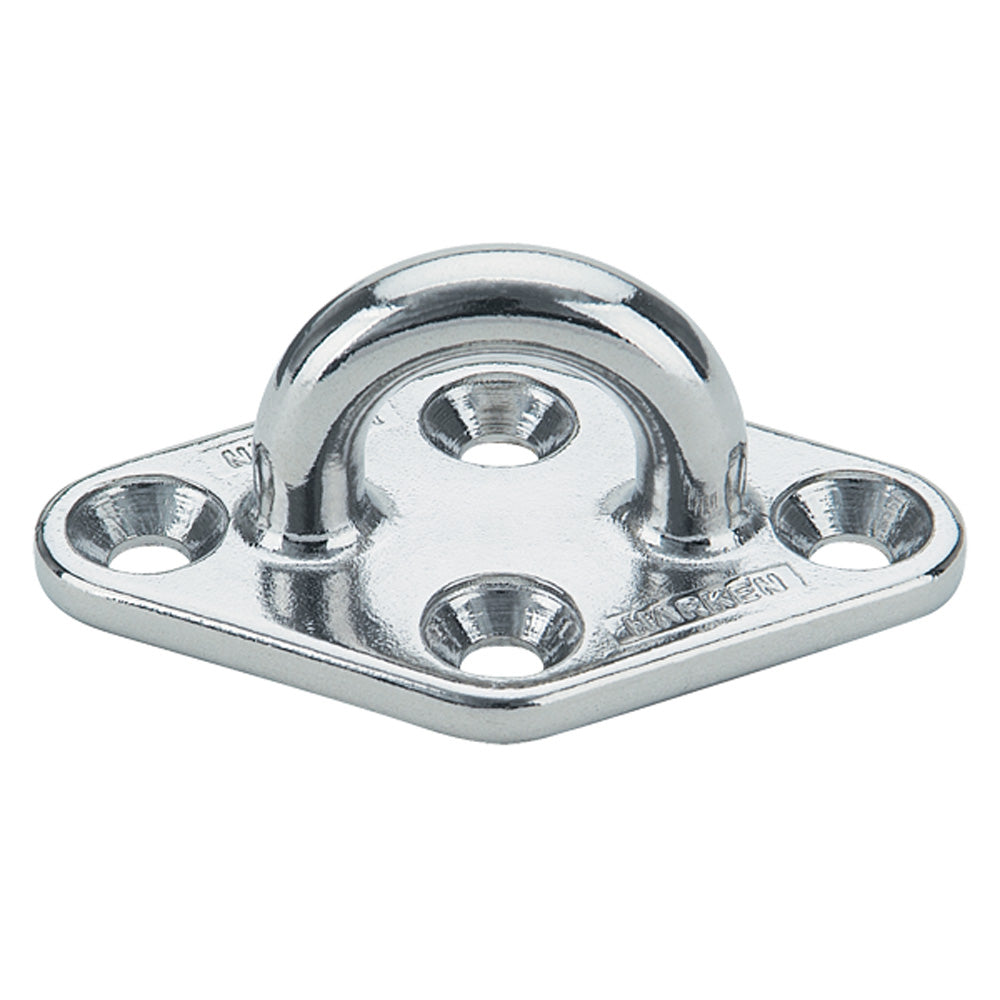 Harken Padeye - Stainless Steel Diamond - - Size: 3 7/8 x 2 21/64 in (98 x 59 mm)