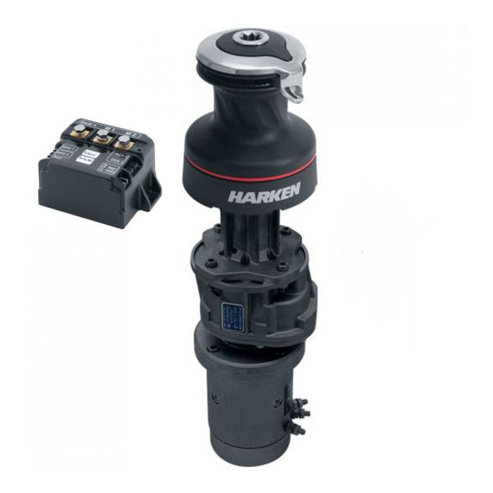 Harken Electric Winch Radial Size 70 - 12V / Aluminum Black / Two Speed / Vertical Mount