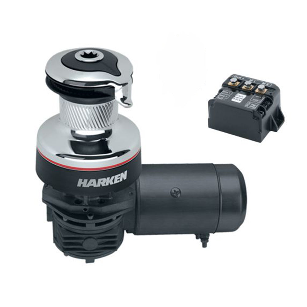 Harken Electric Winch Radial Size 70 - 12V / Chrome / Two Speed / Right Mount