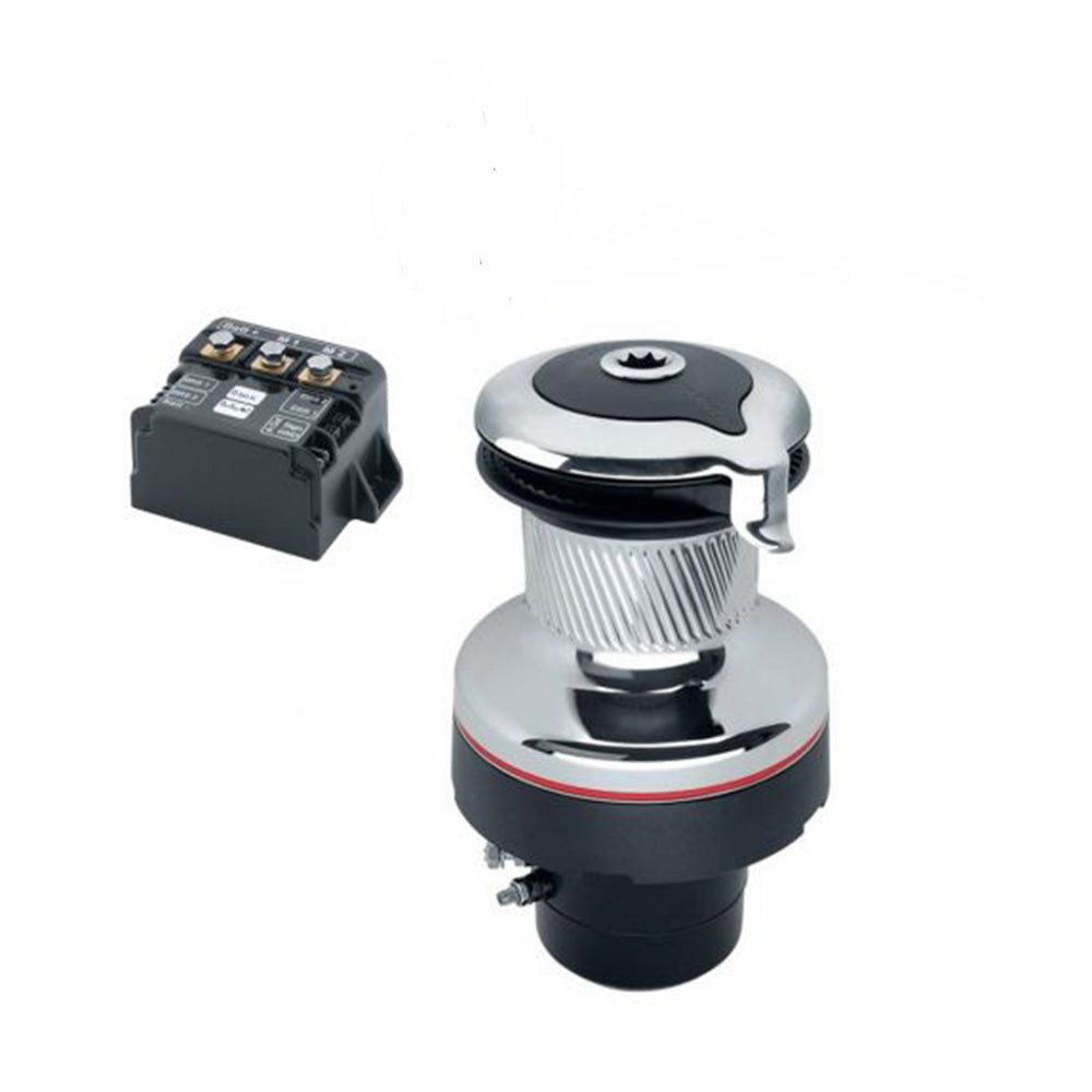 Harken Electric Winch Unipower Size 900 - 24V / Chrome / One Speed Winch / Vertical Mount