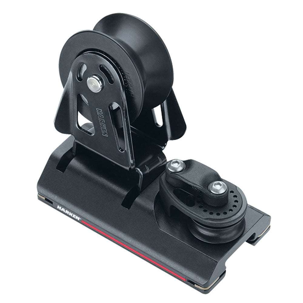 Harken Genoa Car - Adjustable CB - For Tracks: 1 1/16 in (27.0 mm) - w/ 3:1 Sheave and Dead End