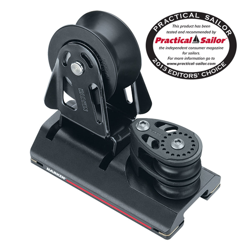 Harken Genoa Car - Adjustable CB - For Tracks: 1 1/16 in (27.0 mm) - w/ 4:1Sheaves