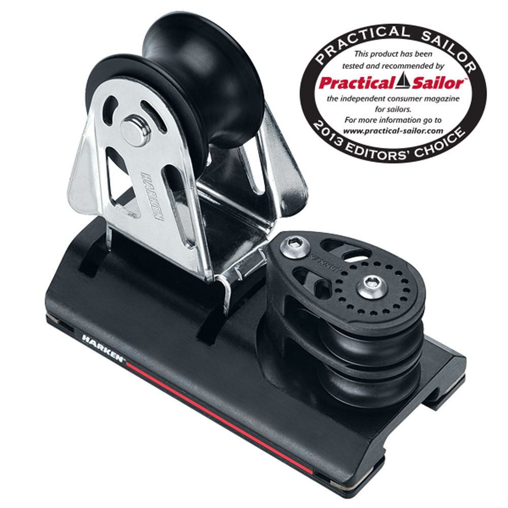 Harken Genoa Car - ESP Adjustable CB - For Tracks: 1 1/16 in (27.0 mm) - w/ 2:1 Sheaves