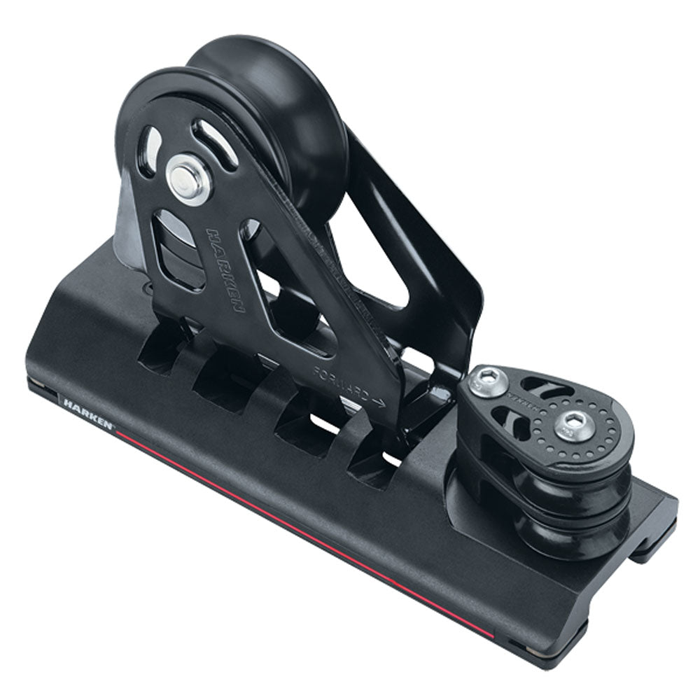 Harken Genoa Car - Adjustable - For Tracks: 1 1/4 in (32.0 mm) - w/ 4:1 Sheaves