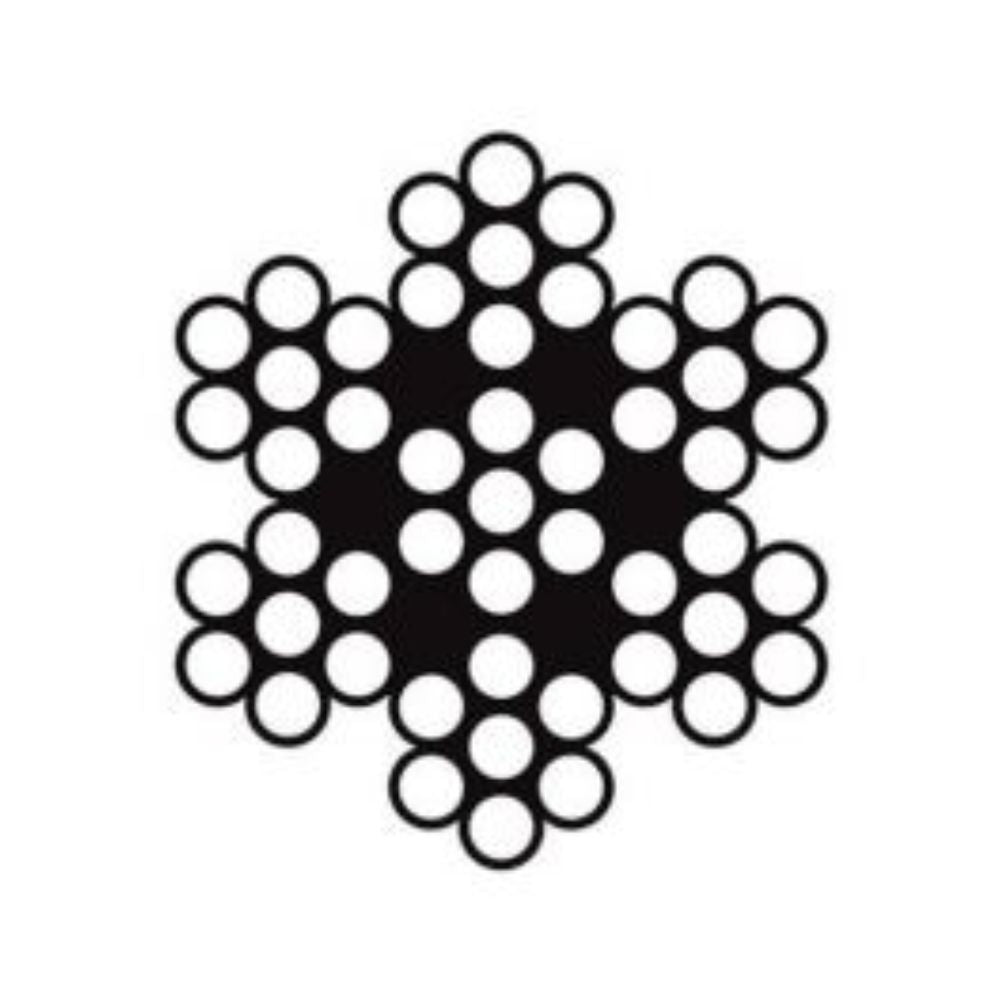 Hayn Wire Rope - Round Strand 7x7 (3/32") - Per Foot