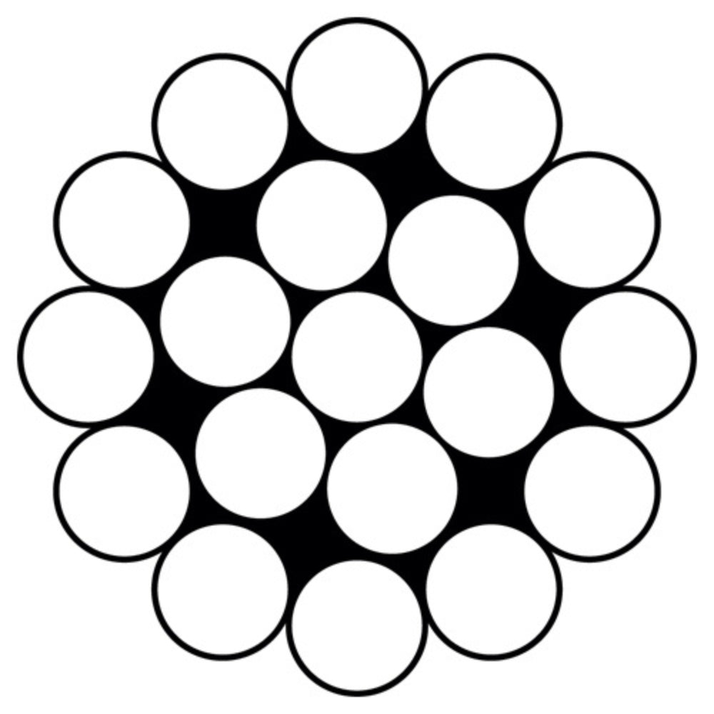 Hayn Wire Rope - Round Strand 1x19 - Dia: 5/32 in - Spool: 1000.0 ft (304.8 m)