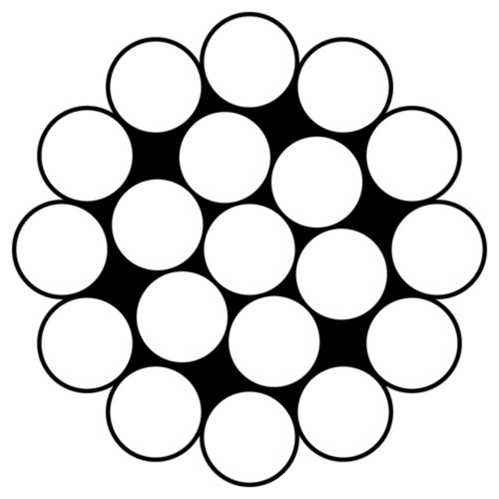 Hayn Wire Rope - Round Strand 1x19 - Dia: 1/4 in - Spool: 1000.0 ft (304.8 m)