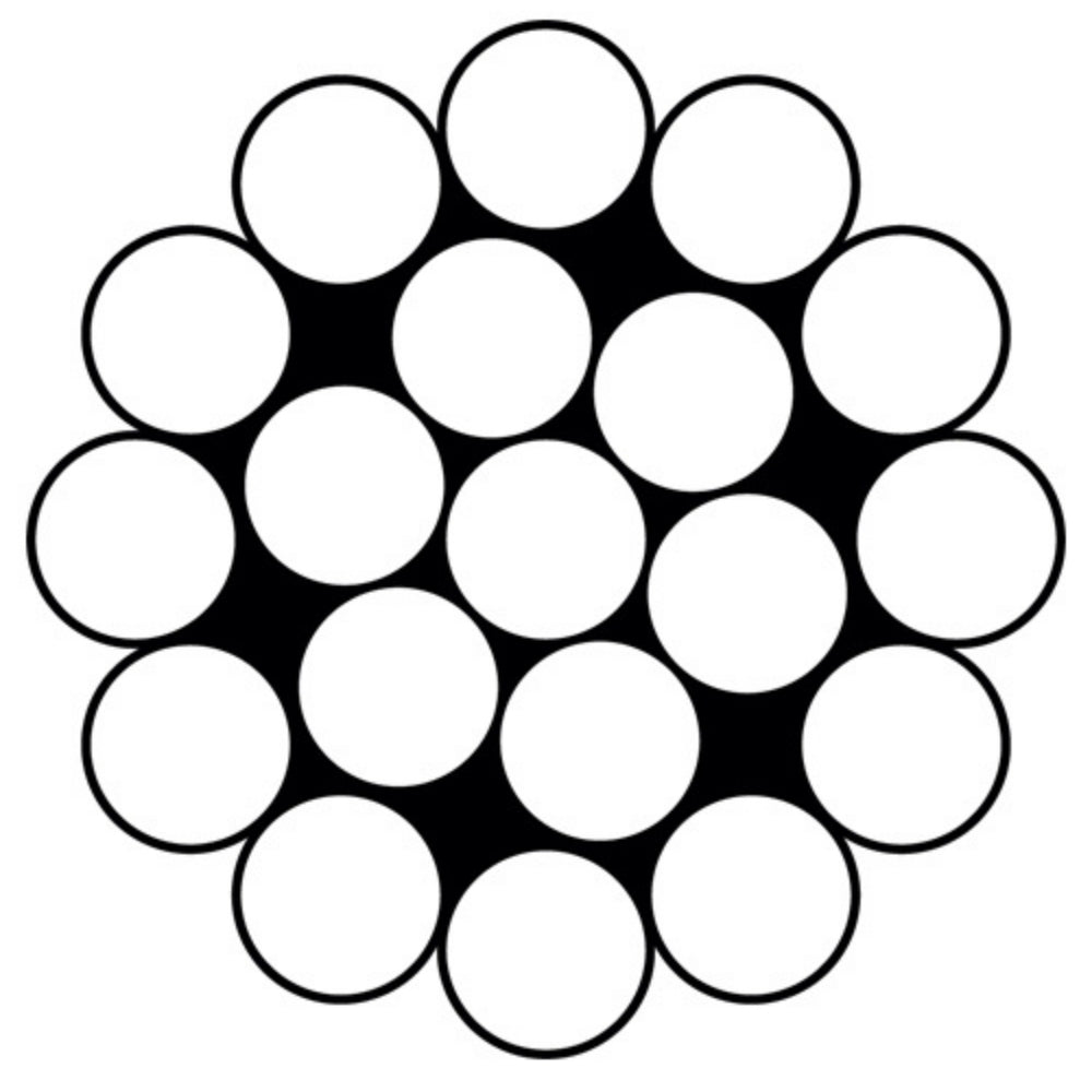 Hayn Wire Rope - Round Strand 1x19 - Dia: 7/16 in - Spool: 500.0 ft (76.2 m)