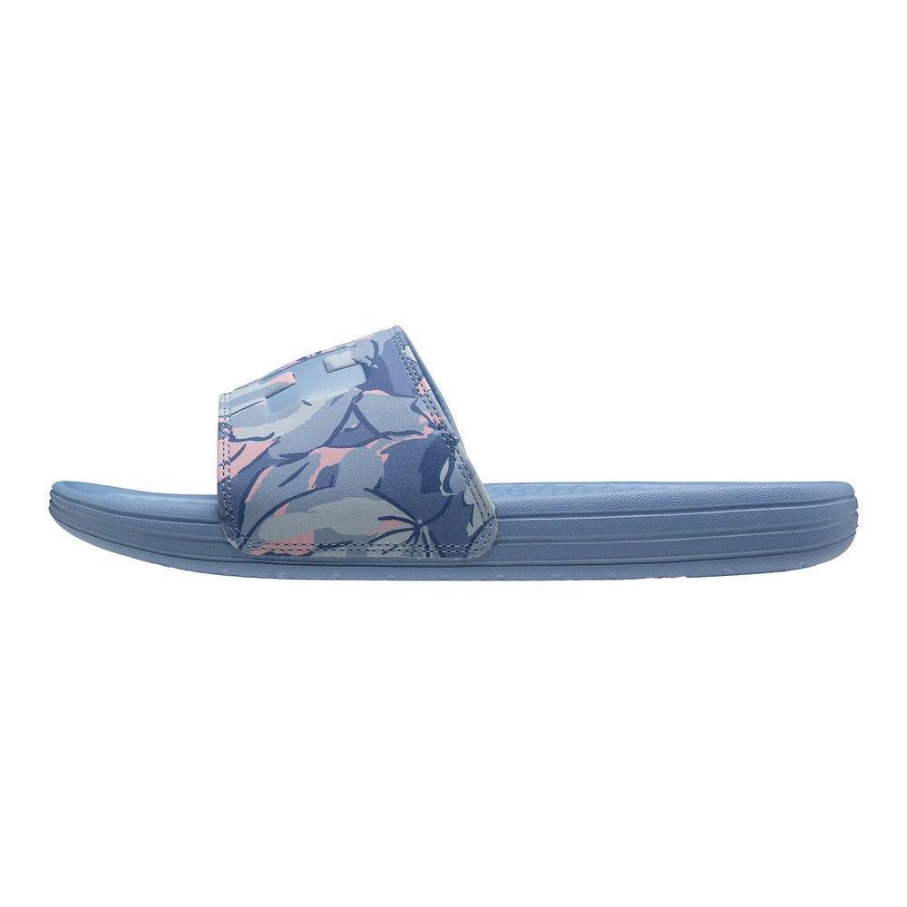 Helly Hansen Women's HH Easy On-Off Style Comfort Slide - Bright Blue Flora Aop