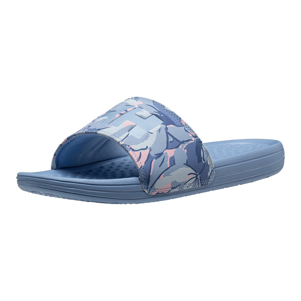 Helly Hansen Women's HH Easy On-Off Style Comfort Slide - Bright Blue Flora Aop
