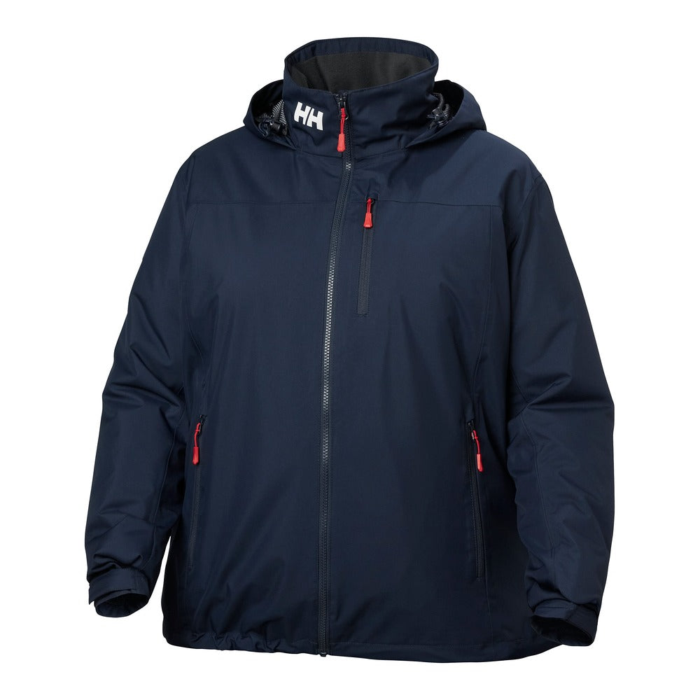 Helly Hansen Women's Hooded Crew Midlayer Plus Jacket 2.0 - Navy