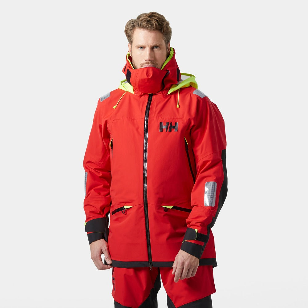 Helly Hansen Men's Ægir Race Sailing Jacket 2.0 - Alert Red