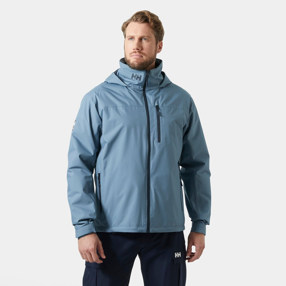 Helly Hansen Men’s Crew Hooded Midlayer Jacket 2.0 - Washed Navy