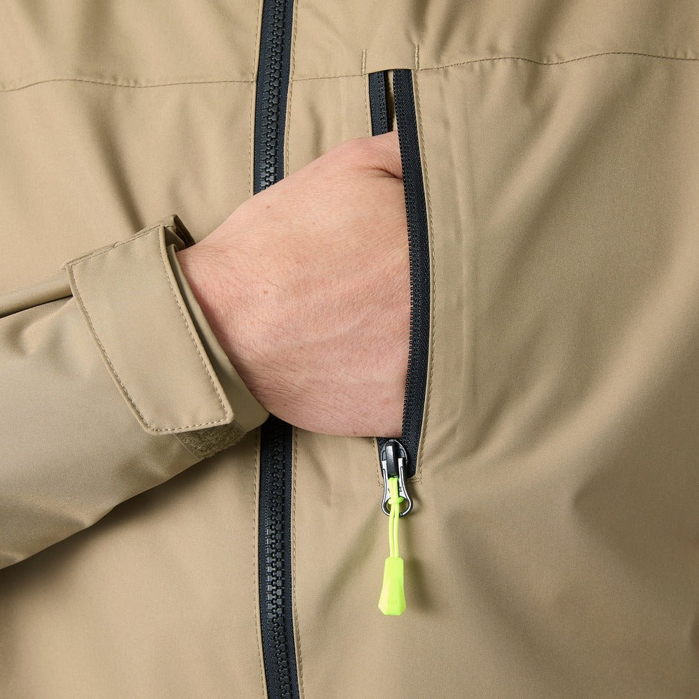 Helly Hansen Men’s Crew Hooded Jacket 2.0 - Pebble
