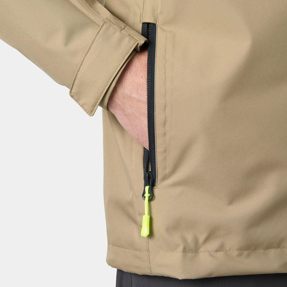 Helly Hansen Men’s Crew Hooded Jacket 2.0 - Pebble