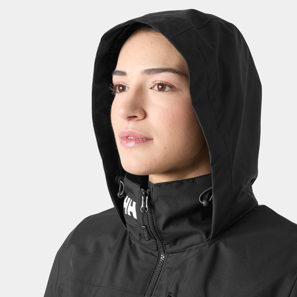 Helly Hansen Women’s Crew Hooded Midlayer Jacket 2.0 - Black