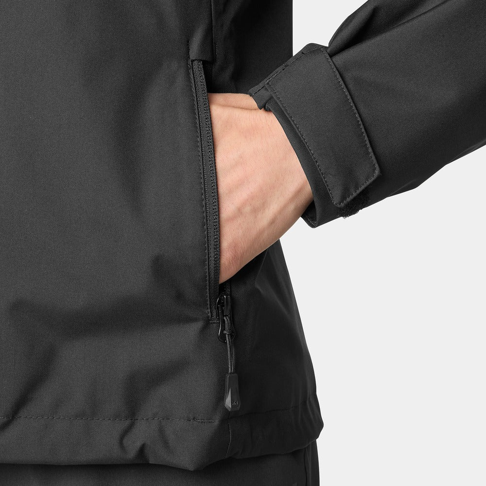 Helly Hansen Women’s Crew Hooded Midlayer Jacket 2.0 - Black