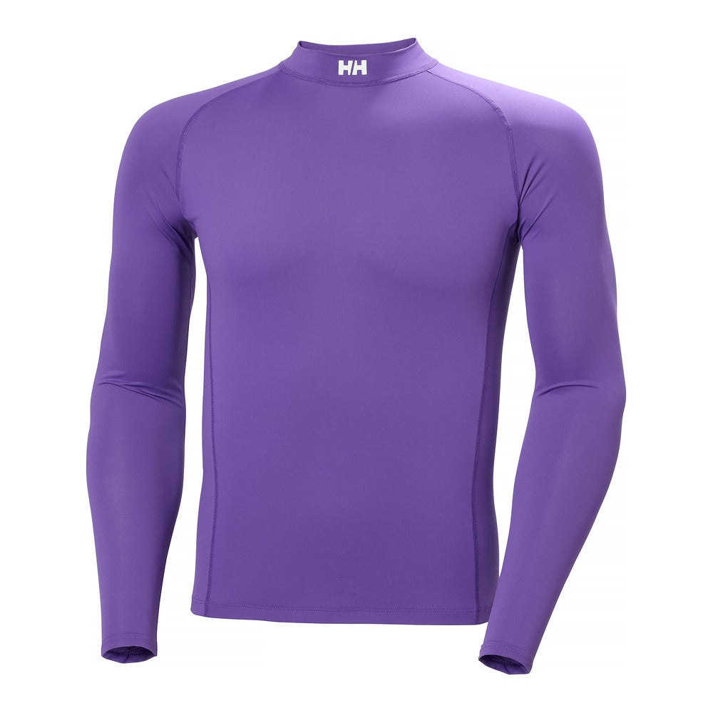 Helly Hansen Unisex Waterwear Rashguard - Foil Purple