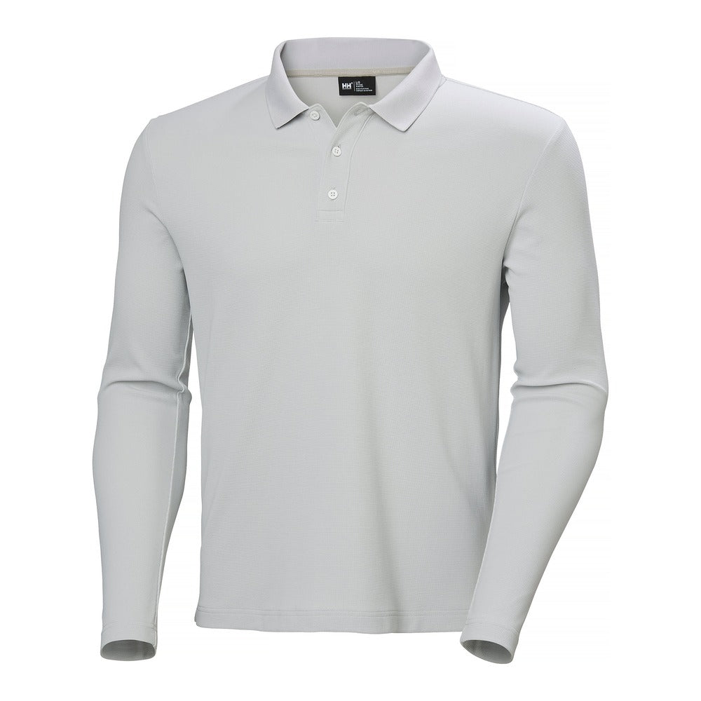 Helly Hansen Men's Crewline LS Polo - Grey Fog