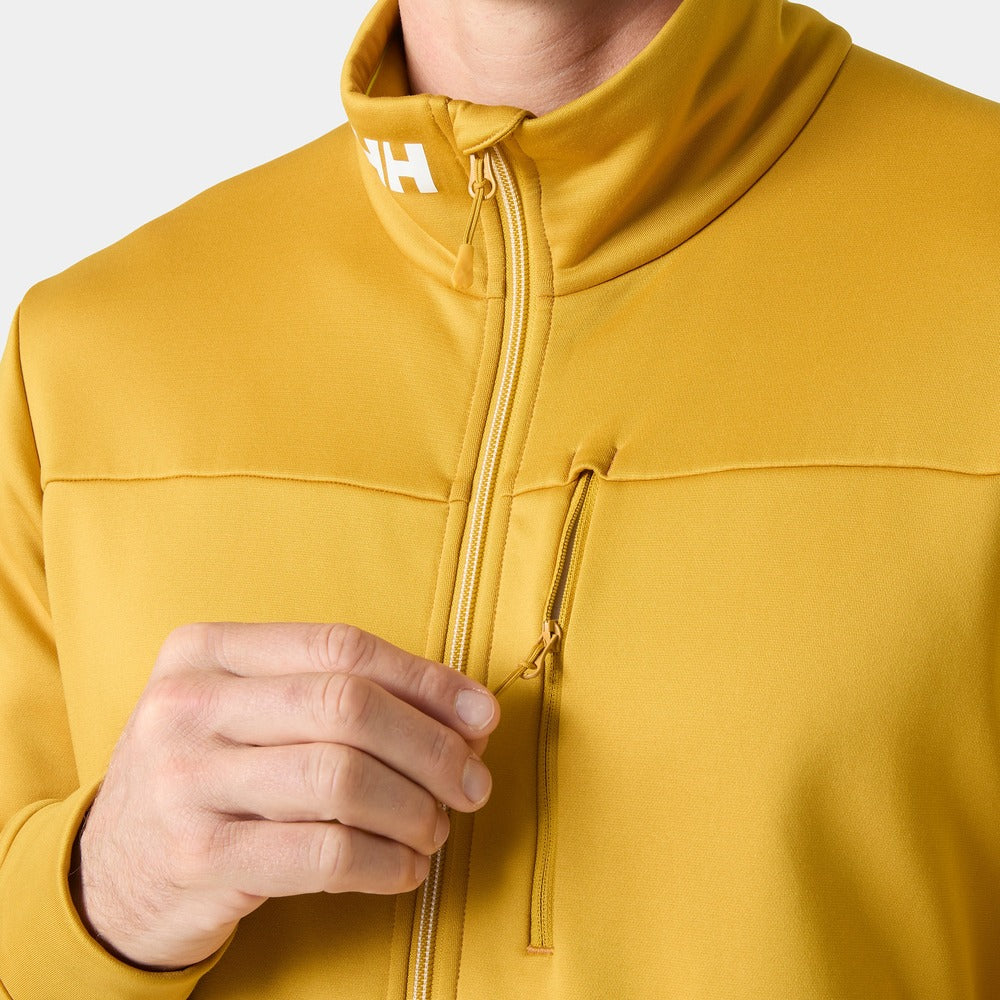 Helly Hansen Men’s Crew Fleece Jacket - Yellow Moss