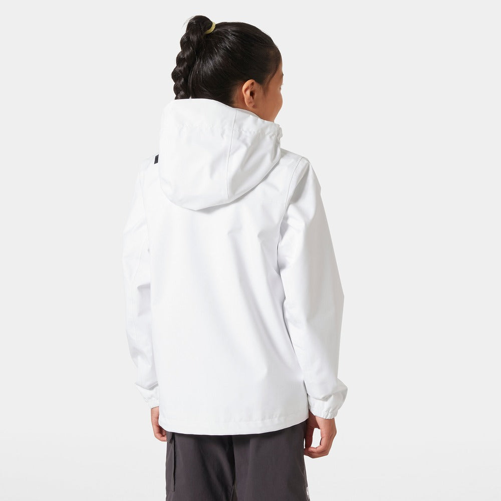 Helly Hansen Juniors’ Crew Hooded Jacket - White