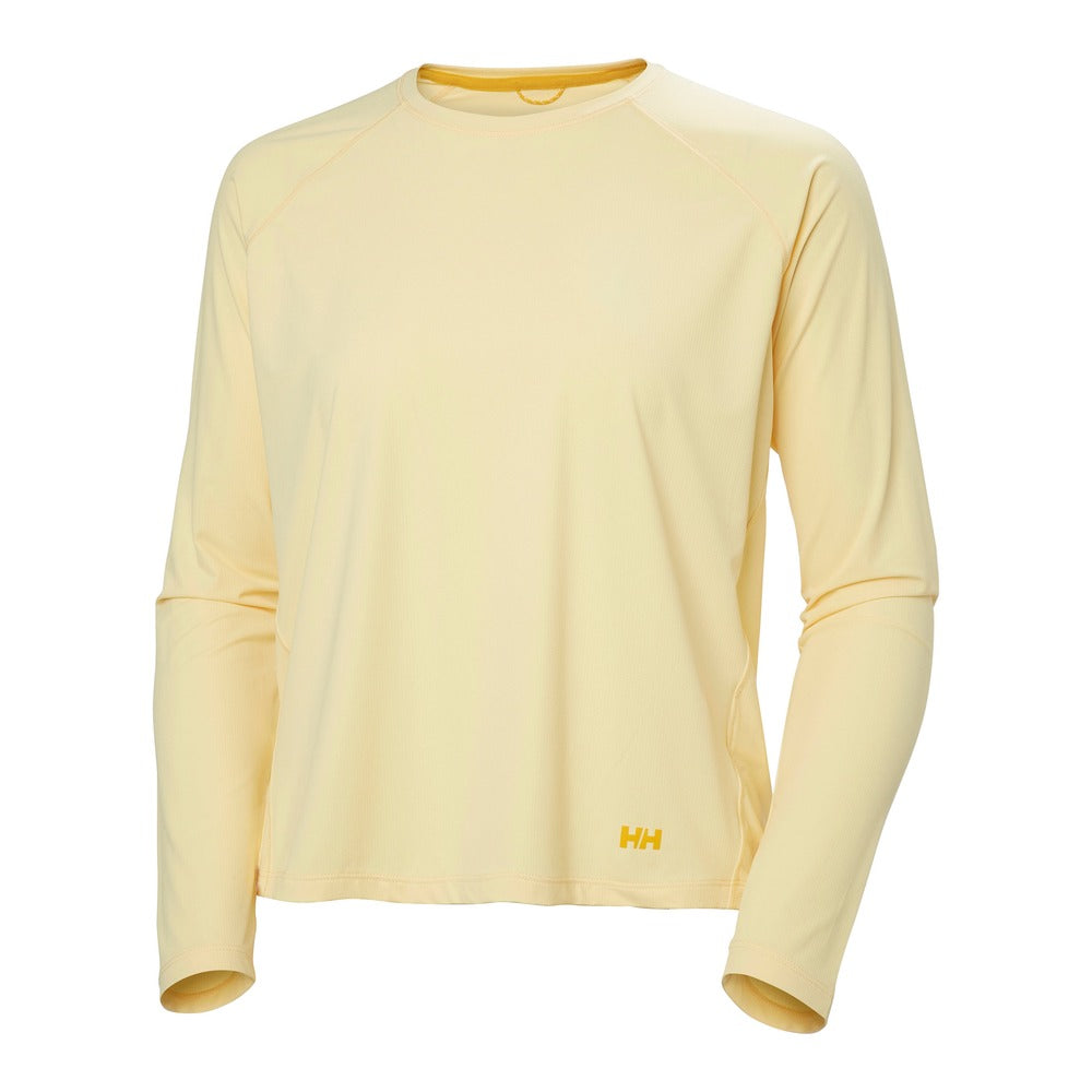 Helly Hansen Women's Shine Long Sleeve Crew - Yellow Cream