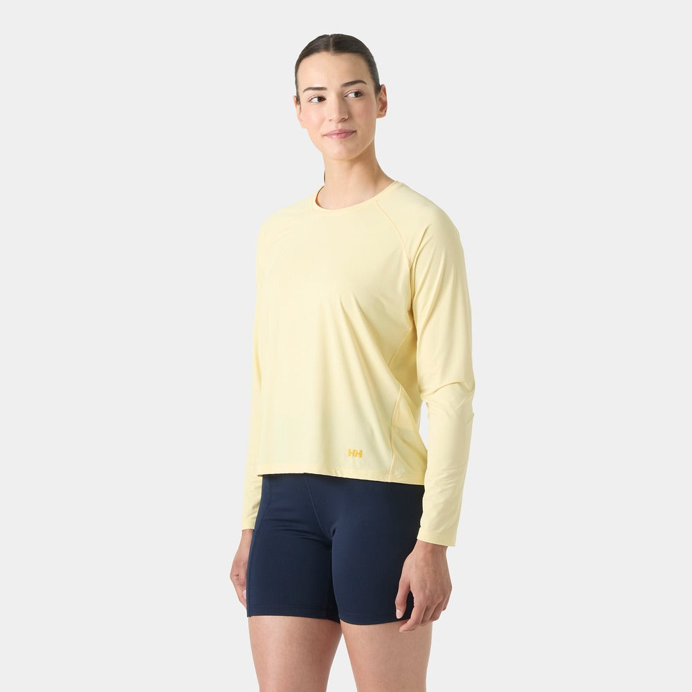 Helly Hansen Women's Shine Long Sleeve Crew - Yellow Cream