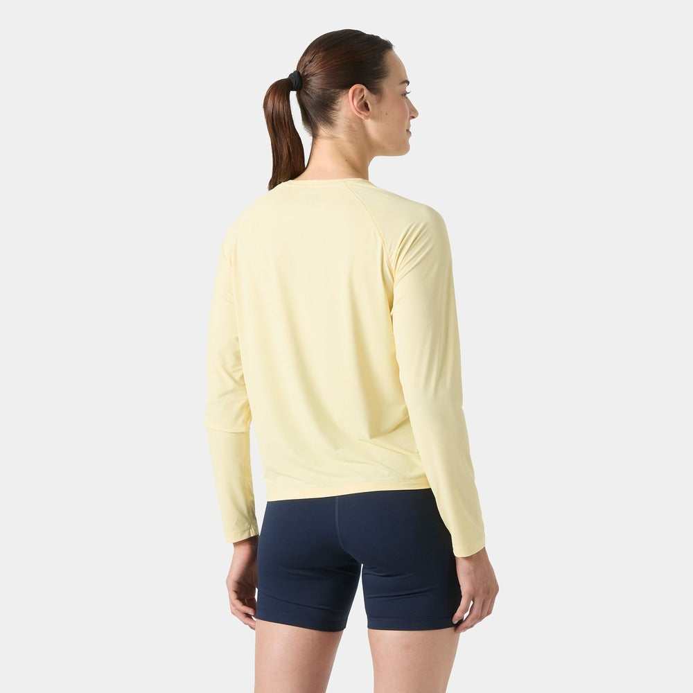 Helly Hansen Women's Shine Long Sleeve Crew - Yellow Cream