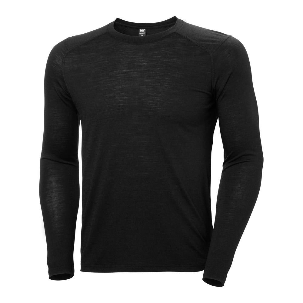 Helly Hansen Men’s HH Durawool Crew Long Sleeve - Black