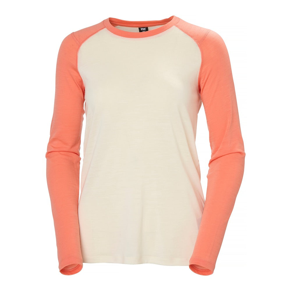 Helly Hansen Women’s HH Durawool Crew Long Sleeve - Polly Peach