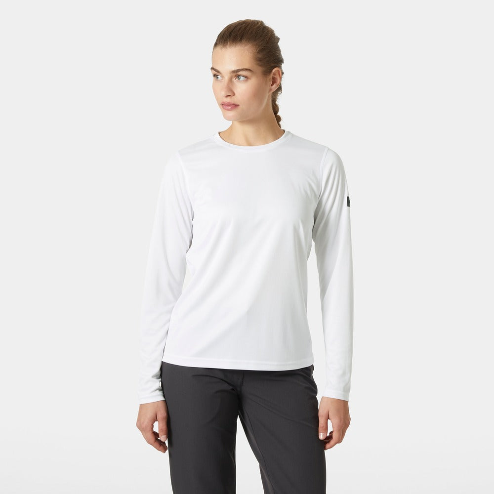 Helly Hansen Women's HH Tech Crew Long Sleeve 2.0 - White