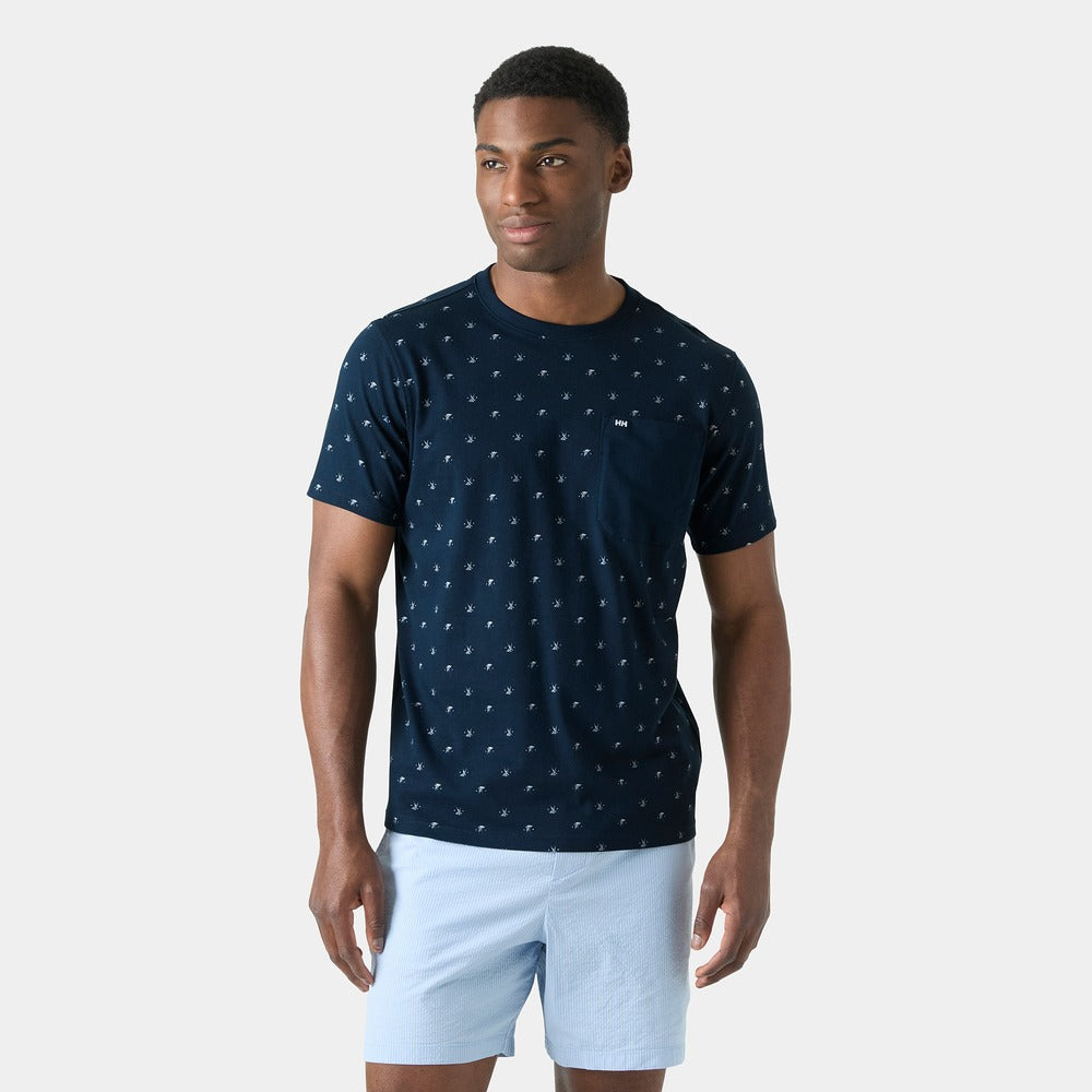 Helly Hansen Men's Hudson T-shirt - Navy Twin Sail Aop