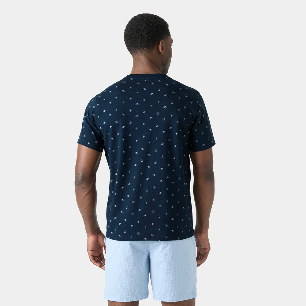 Helly Hansen Men's Hudson T-shirt - Navy Twin Sail Aop