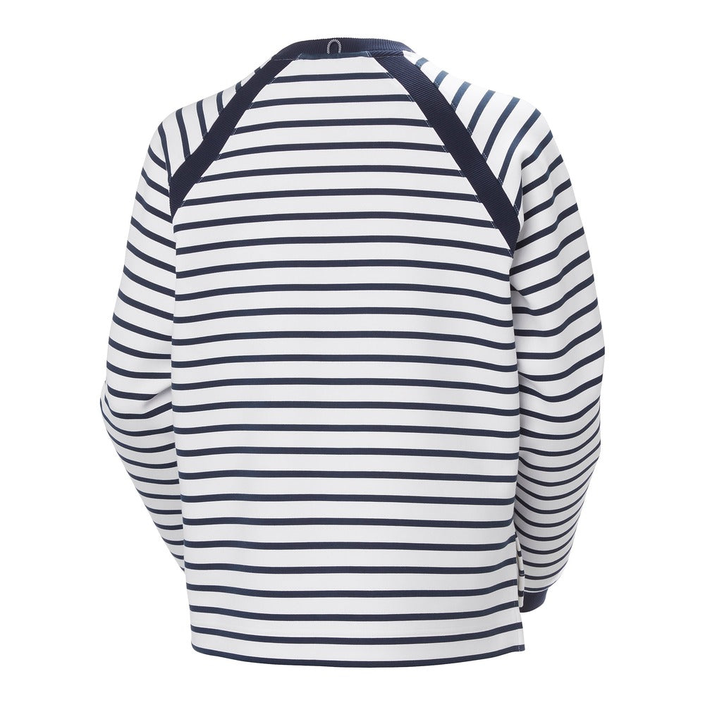 Helly Hansen Women's Capri Sweatshirt - White Navy Stripe