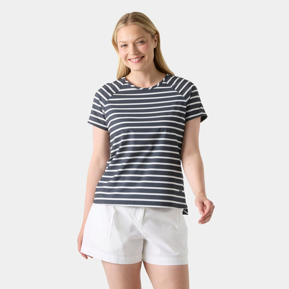 Helly Hansen Women's Thalia T-shirt - Navy / White Stripe