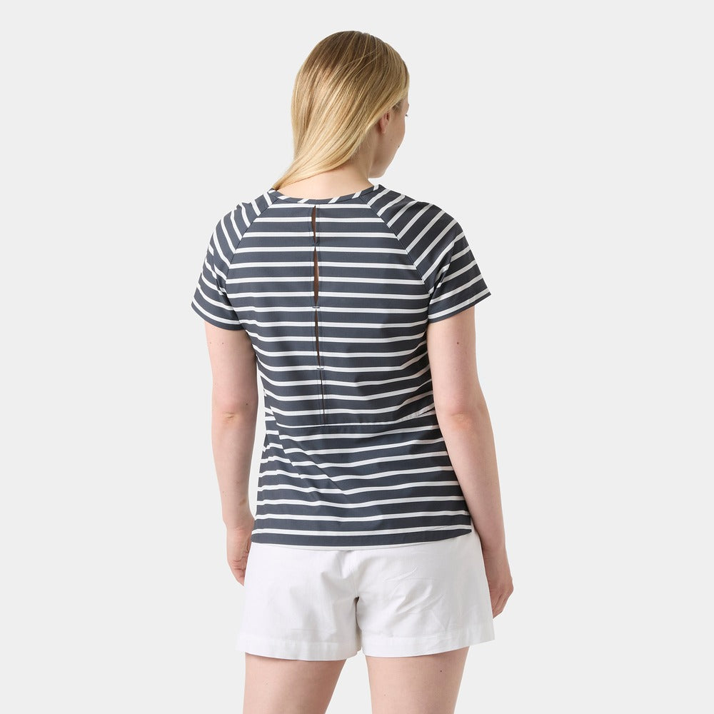 Helly Hansen Women's Thalia T-shirt - Navy / White Stripe