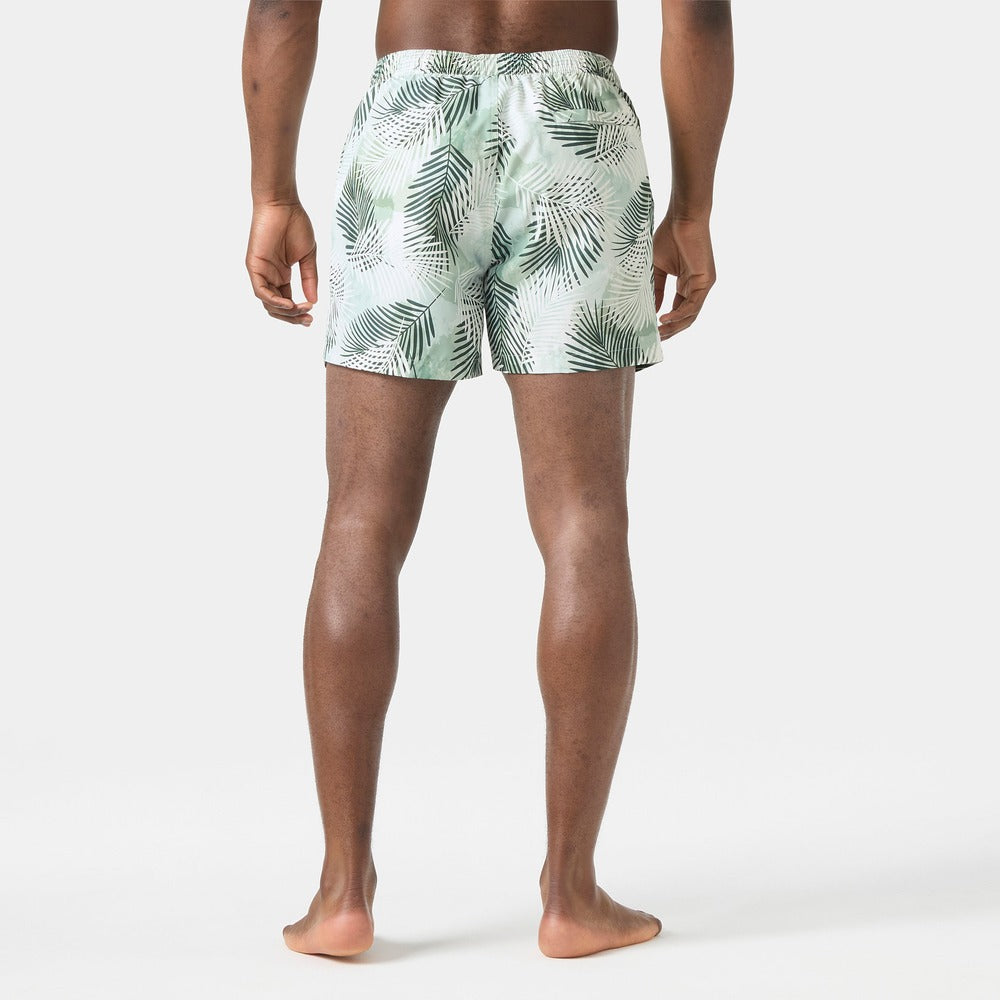 Helly Hansen Men's Newport Trunk 4.5" - Green Wave Leaf Aop