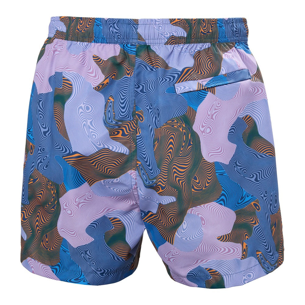 Helly Hansen Men's Newport Trunk 4.5" - Bright Lavender Warped Aop