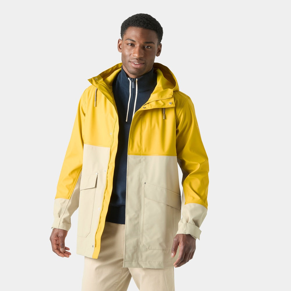 Helly Hansen Men's HH Seaborn Hybrid Rain Coat - Essential Yellow