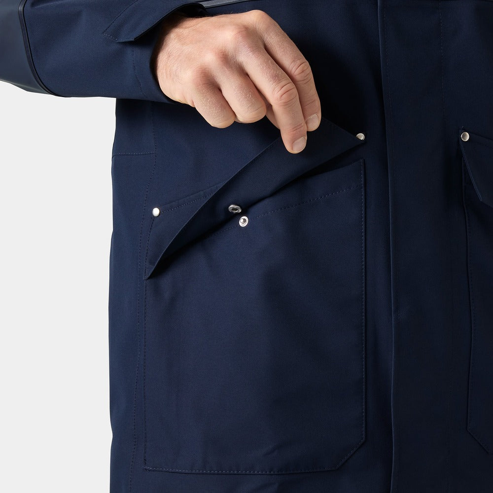Helly Hansen Men's HH Seaborn Hybrid Rain Coat - Navy