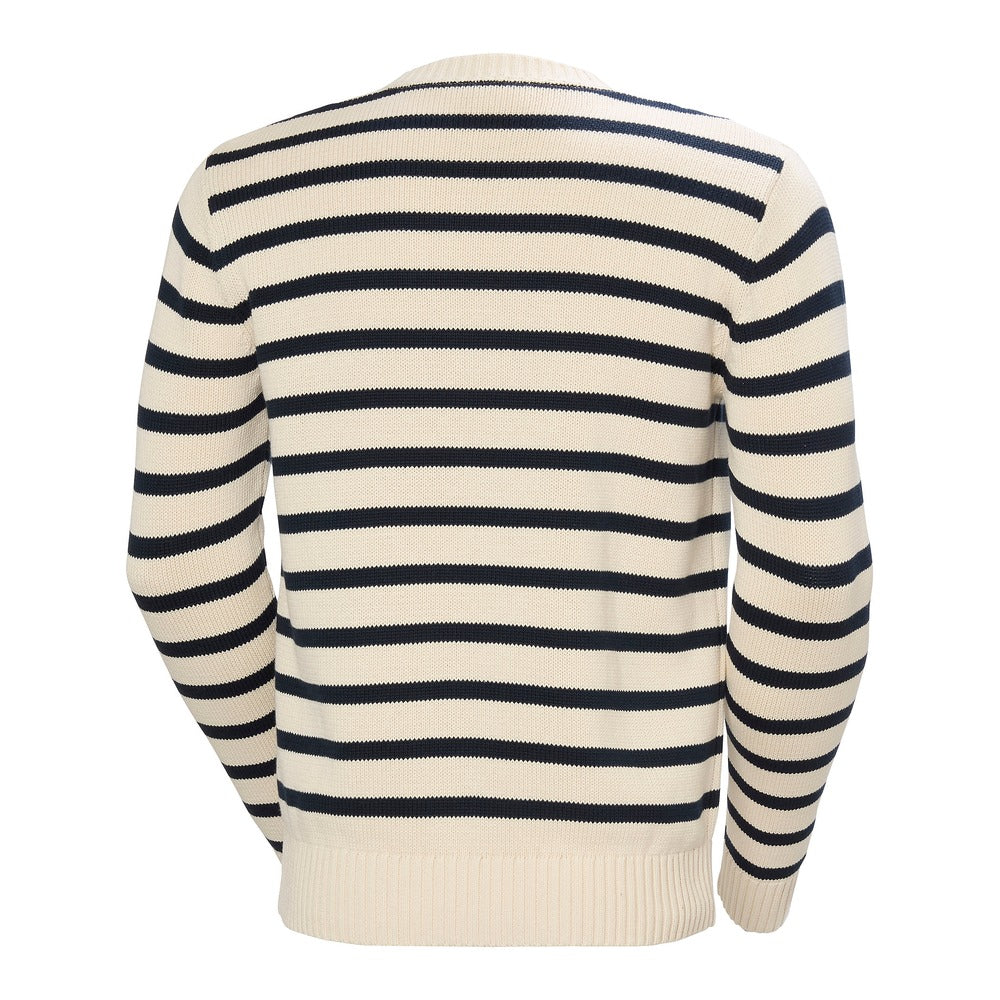 Helly Hansen Men's Crew Neck Knit Sweater - Cream Stripe