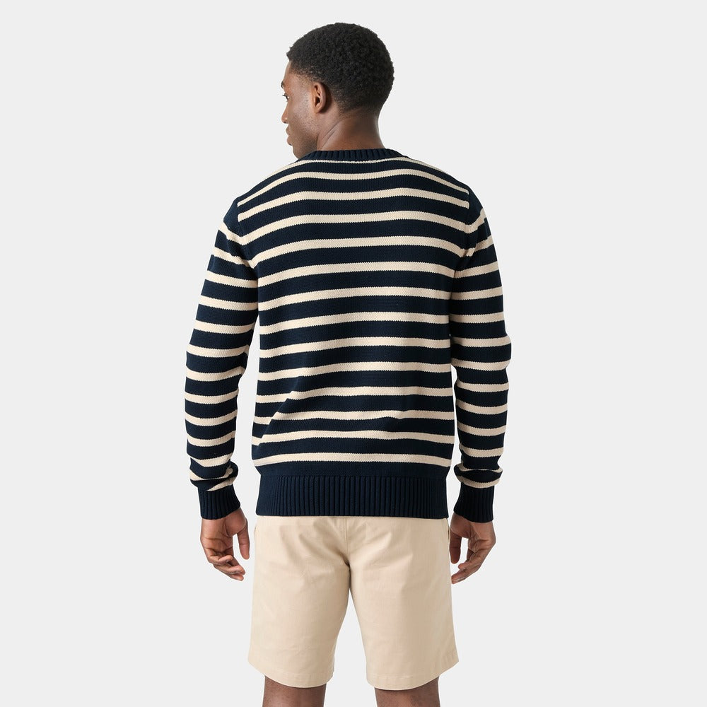 Helly Hansen Men's Crew Neck Knit Sweater - Navy Stripe