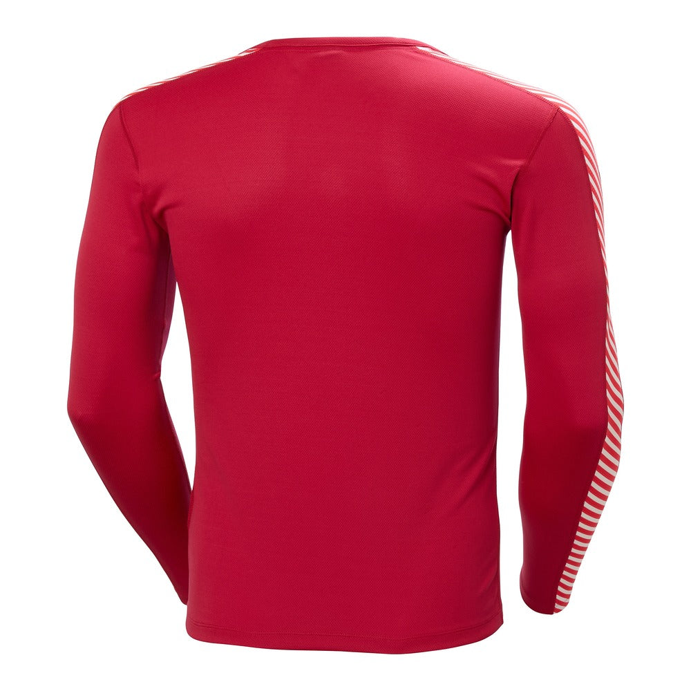 Helly Hansen Men's HH Lifa Stripe Crew LS - Red