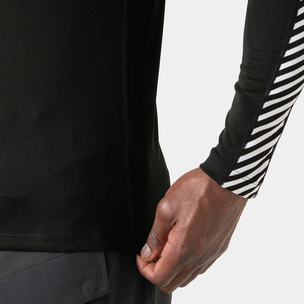 Helly Hansen Men's HH Lifa Stripe Crew LS - Black
