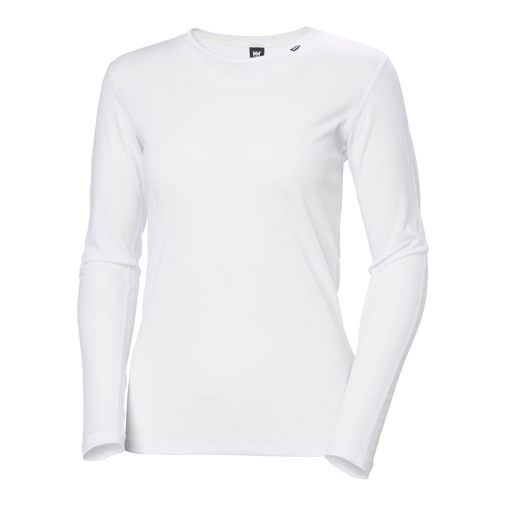 Helly Hansen Women's HH Lifa Stripe Crew LS - White