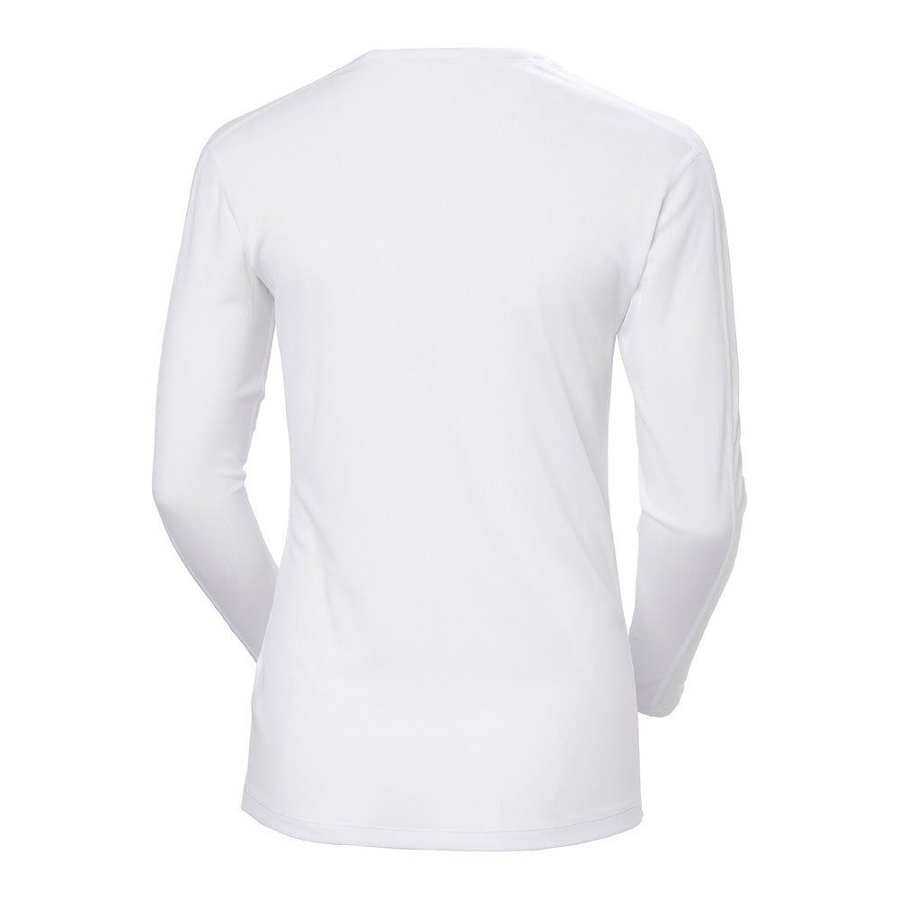 Helly Hansen Women's HH Lifa Stripe Crew LS - White