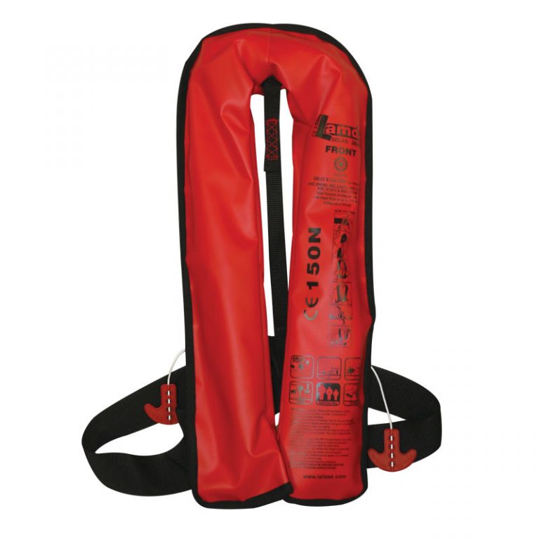 Lalizas Inflatable Lifejacket Lamda, Auto, 275N, W/Plastic Buckle, Solas/Med-Mer